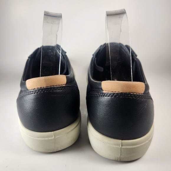 ECCO Men's Soft 7 Sneaker Size 11 EU 45 Black Leather Low Top Comfort Shoe - Picture 13 of 13
